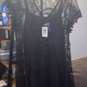 Black lace dress